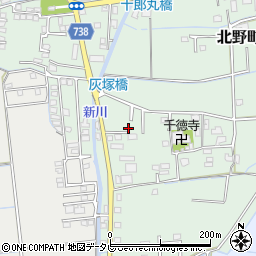 福岡県久留米市北野町十郎丸2109-3周辺の地図