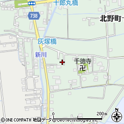 福岡県久留米市北野町十郎丸2103周辺の地図