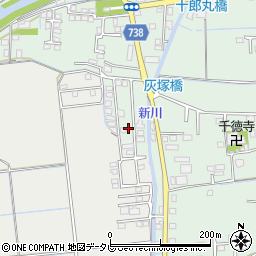 福岡県久留米市北野町十郎丸2275-3周辺の地図