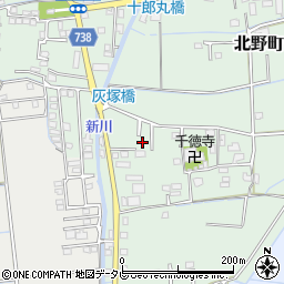 福岡県久留米市北野町十郎丸2109-2周辺の地図