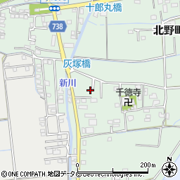 福岡県久留米市北野町十郎丸2109-4周辺の地図