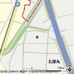 福岡県久留米市宮ノ陣町（五郎丸）周辺の地図
