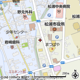 十八親和銀行松浦中央支店 ＡＴＭ周辺の地図