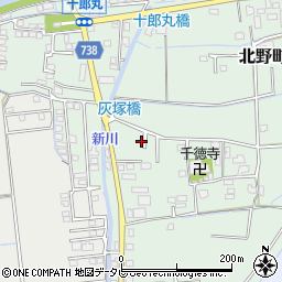 福岡県久留米市北野町十郎丸2109-5周辺の地図