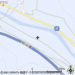 愛媛県西予市宇和町下川2123周辺の地図