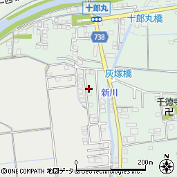 福岡県久留米市北野町十郎丸2278-7周辺の地図