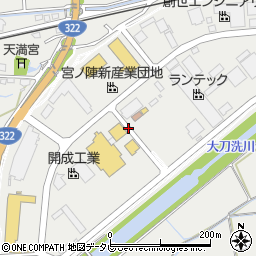 福岡県久留米市宮ノ陣町（若松）周辺の地図