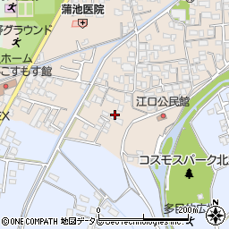 福岡県久留米市北野町今山195周辺の地図