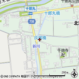 福岡県久留米市北野町十郎丸2116周辺の地図