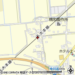 福岡県うきは市浮羽町東隈上周辺の地図