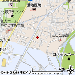 福岡県久留米市北野町今山206周辺の地図