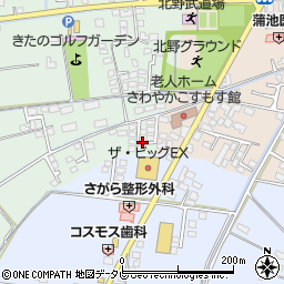福岡県久留米市北野町十郎丸1822周辺の地図