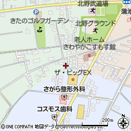 福岡県久留米市北野町十郎丸1822-7周辺の地図