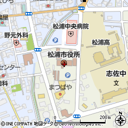 松浦市役所　会計課周辺の地図