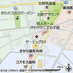 福岡県久留米市北野町十郎丸1822-13周辺の地図