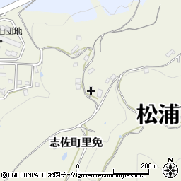 長崎県松浦市志佐町里免1483-4周辺の地図