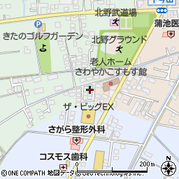 福岡県久留米市北野町十郎丸1822-14周辺の地図