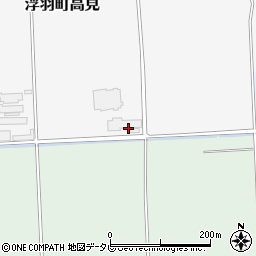 ＪＡにじ　浮羽ライスセンター周辺の地図