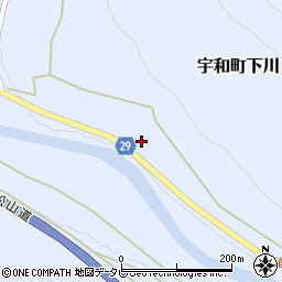 愛媛県西予市宇和町下川256周辺の地図