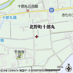 福岡県久留米市北野町十郎丸2194-3周辺の地図