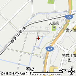 福岡県久留米市宮ノ陣町若松1303-1周辺の地図
