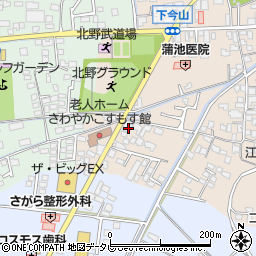 福岡県久留米市北野町今山8周辺の地図