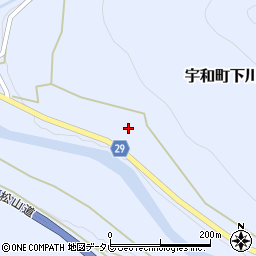 愛媛県西予市宇和町下川266周辺の地図