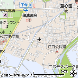 福岡県久留米市北野町今山170周辺の地図