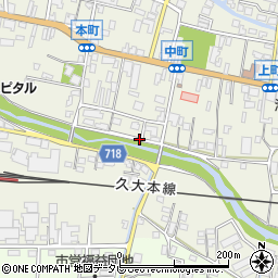 福岡県うきは市吉井町1279周辺の地図