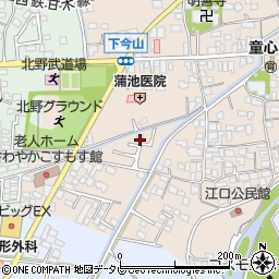 福岡県久留米市北野町今山23周辺の地図