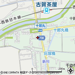 福岡県久留米市北野町十郎丸2297周辺の地図