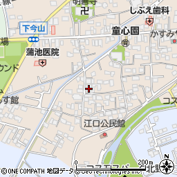福岡県久留米市北野町今山255周辺の地図