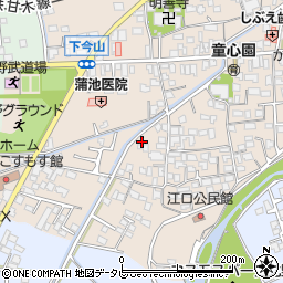 福岡県久留米市北野町今山151周辺の地図