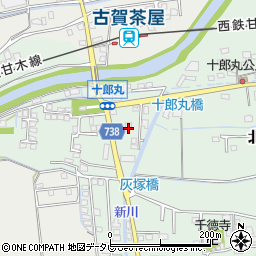 福岡県久留米市北野町十郎丸2266周辺の地図
