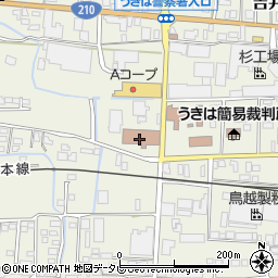 浮羽共同作業所周辺の地図