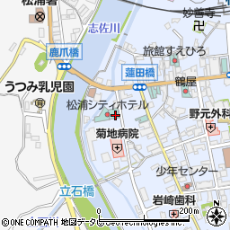 松浦シティホテル 松花周辺の地図