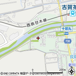 福岡県久留米市北野町十郎丸2371周辺の地図