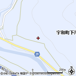 愛媛県西予市宇和町下川296周辺の地図