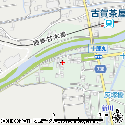 福岡県久留米市北野町十郎丸2342-6周辺の地図