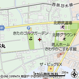 福岡県久留米市北野町十郎丸1703-5周辺の地図