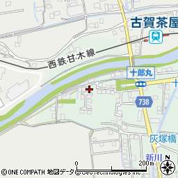 福岡県久留米市北野町十郎丸2342-4周辺の地図