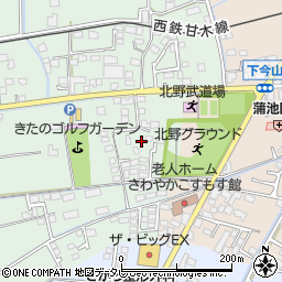 福岡県久留米市北野町十郎丸1678-8周辺の地図