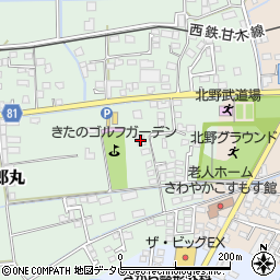 福岡県久留米市北野町十郎丸1703周辺の地図