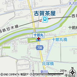 福岡県久留米市北野町十郎丸2260-1周辺の地図