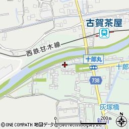 福岡県久留米市北野町十郎丸2419周辺の地図
