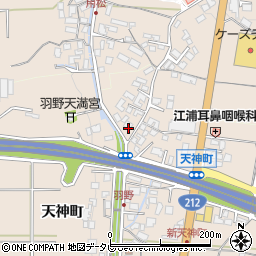 大分県日田市天神町284-1周辺の地図