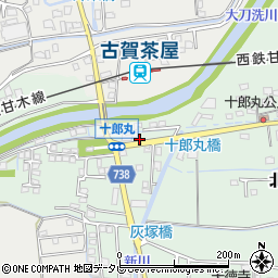 福岡県久留米市北野町十郎丸2258周辺の地図
