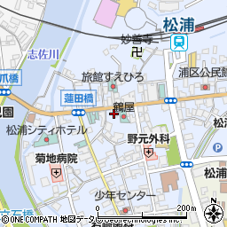 松口花果物店周辺の地図