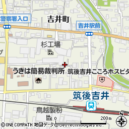 福岡県うきは市吉井町253周辺の地図