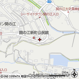 大分県別府市関の江新町4組周辺の地図